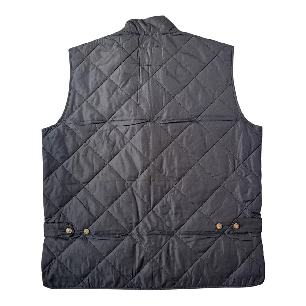 J.Crew Quilted Walker Vest Black Olive L NWT Men's Classic Fall Layering Utility